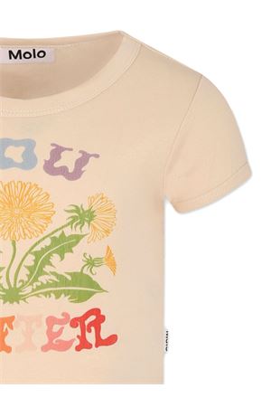 beige cotton tshirt MOLO KIDS | 2S25A2163912
